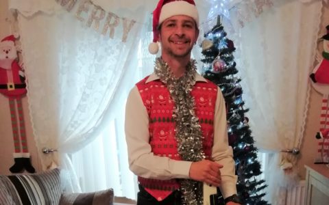 Christmas cheer provided by Yeoman Park teaching assistant